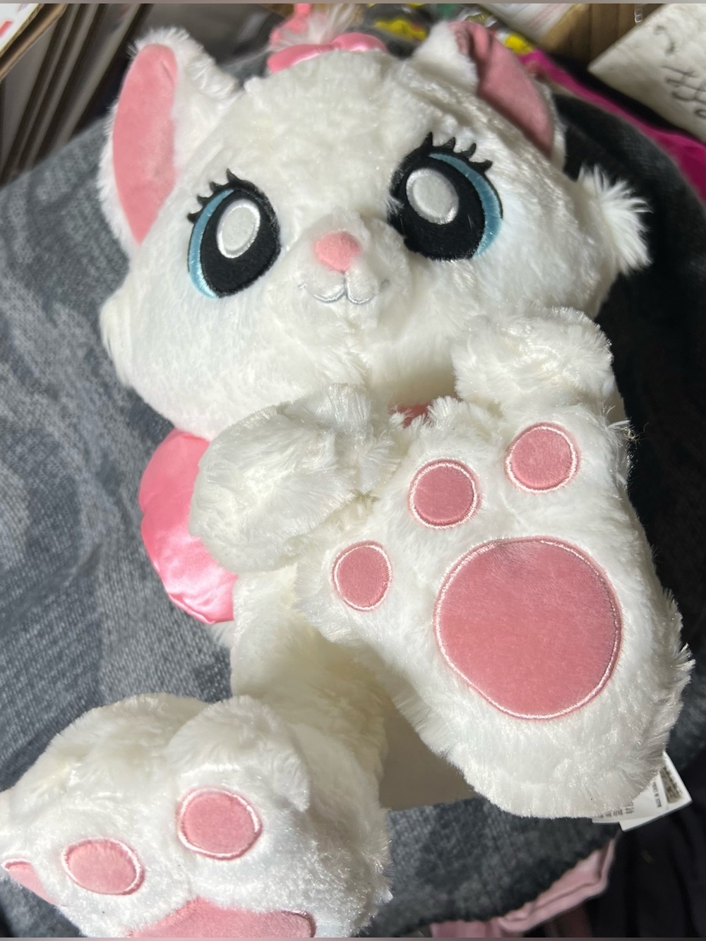 Disney Parks Aristocats Marie Cat Plush White Stuffed Animal soft toy